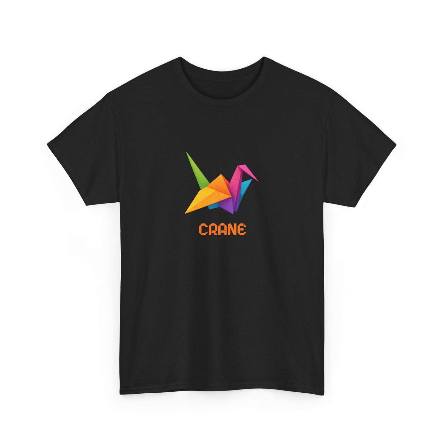 Origami Crane T‑Shirt, Colorful Paper Crane Graphic Tee