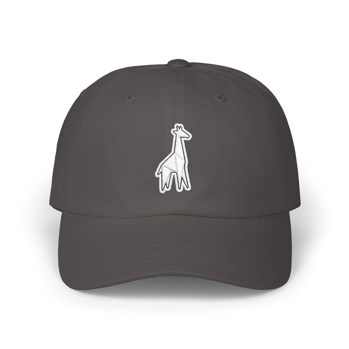 Giraffe Embroidered Dad Cap – Minimal Giraffe Baseball Hat