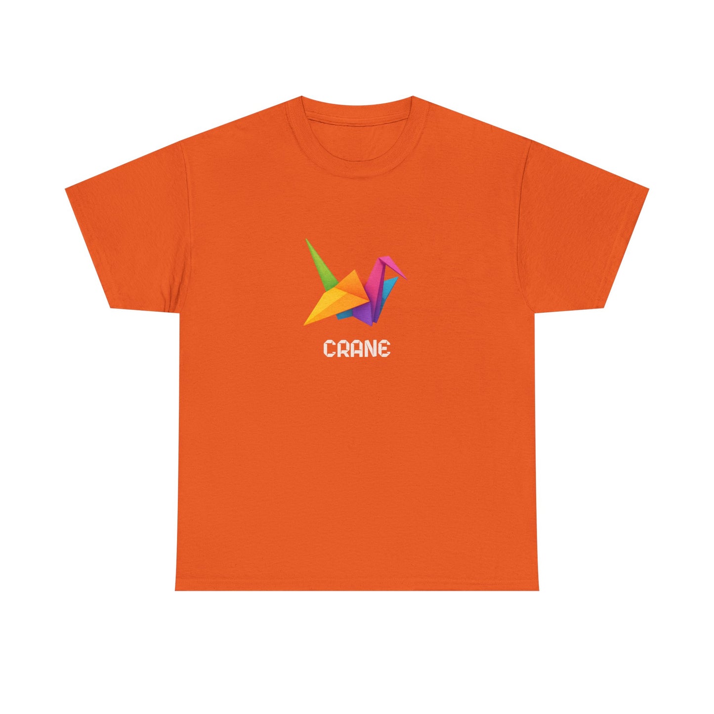 Origami Crane T‑Shirt, Colorful Paper Crane Graphic Tee