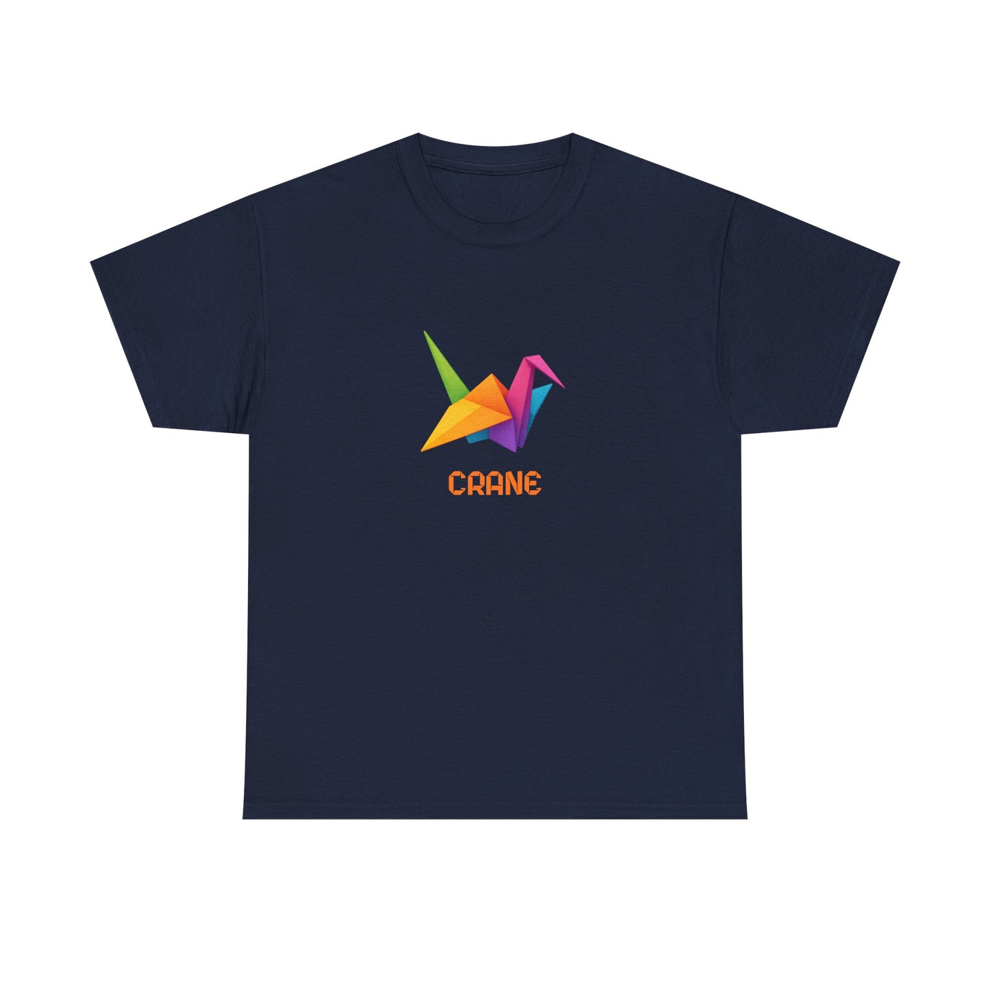 Origami Crane T‑Shirt, Colorful Paper Crane Graphic Tee