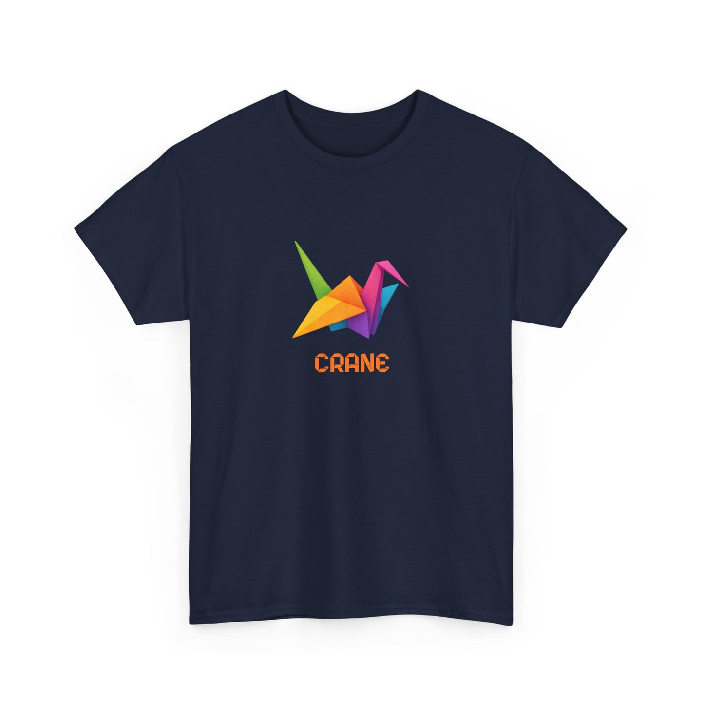 Origami Crane T‑Shirt, Colorful Paper Crane Graphic Tee