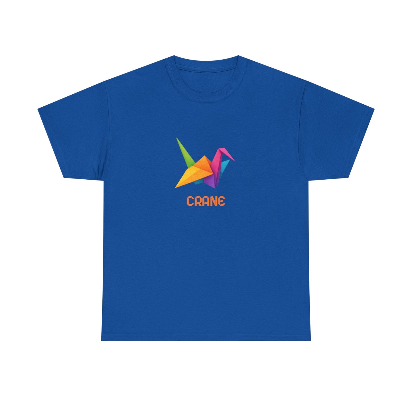 Origami Crane T‑Shirt, Colorful Paper Crane Graphic Tee