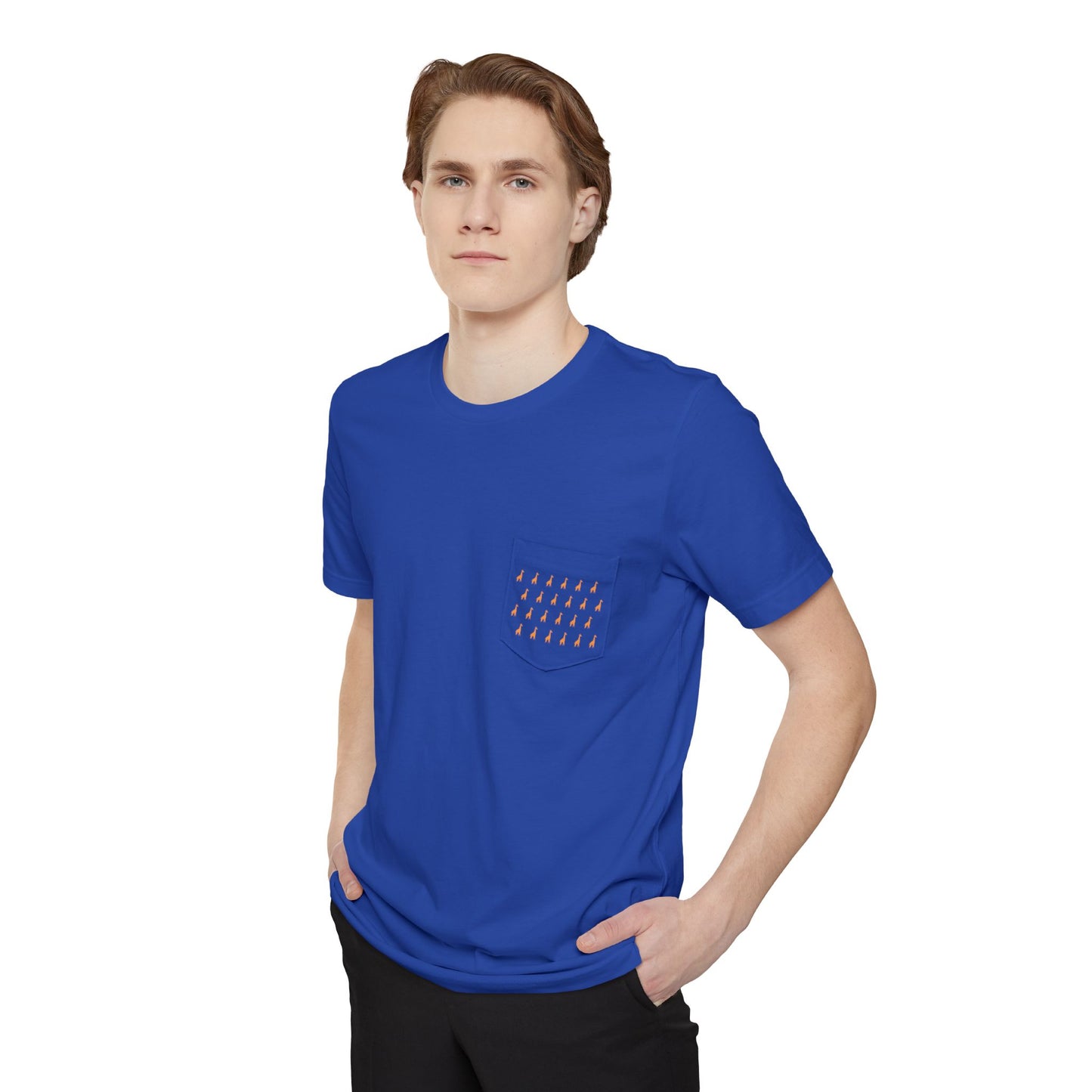 Minimal Giraffe Pocket T-Shirt | Pocket Tee, Giraffe Pattern