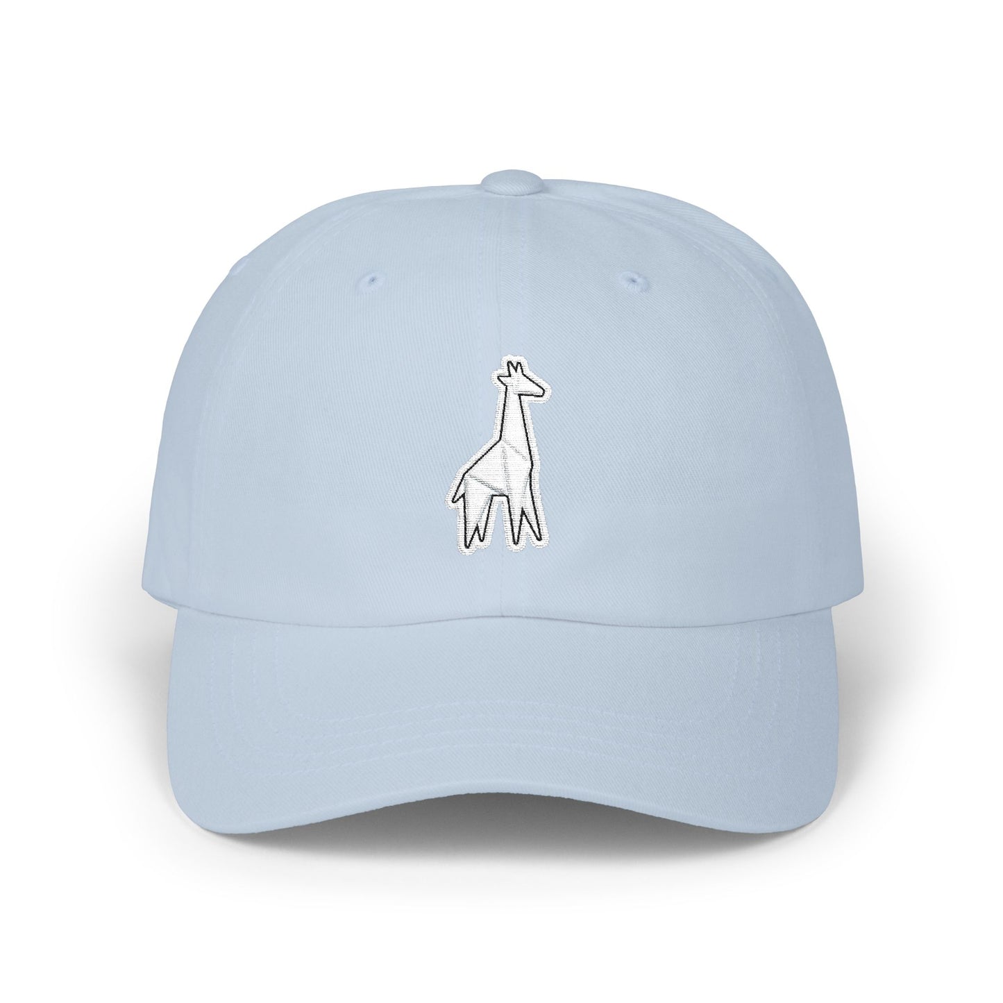 Giraffe Embroidered Dad Cap – Minimal Giraffe Baseball Hat