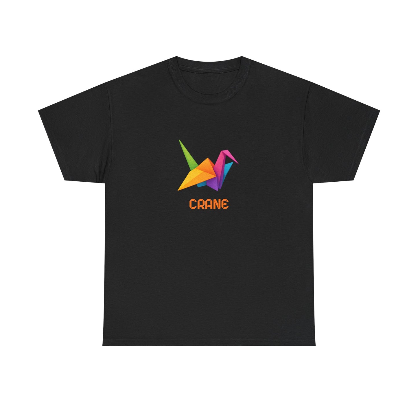 Origami Crane T‑Shirt, Colorful Paper Crane Graphic Tee