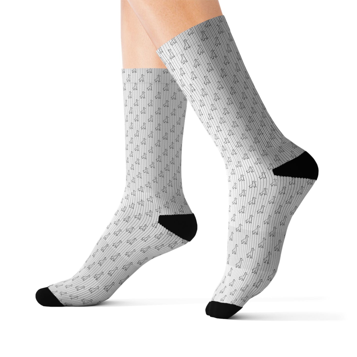Origami Crane Socks, Crew Socks for Women & Men