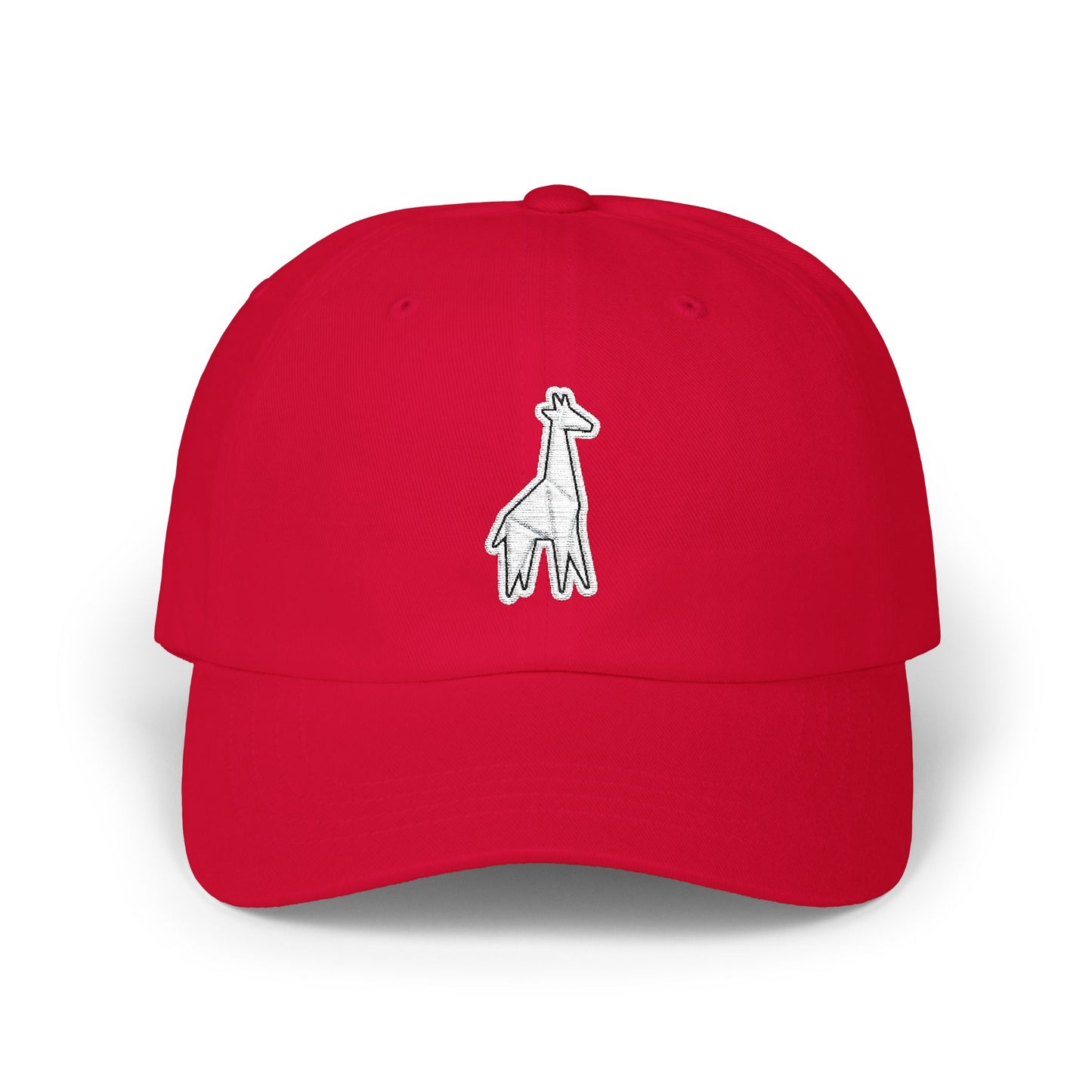 Giraffe Embroidered Dad Cap – Minimal Giraffe Baseball Hat