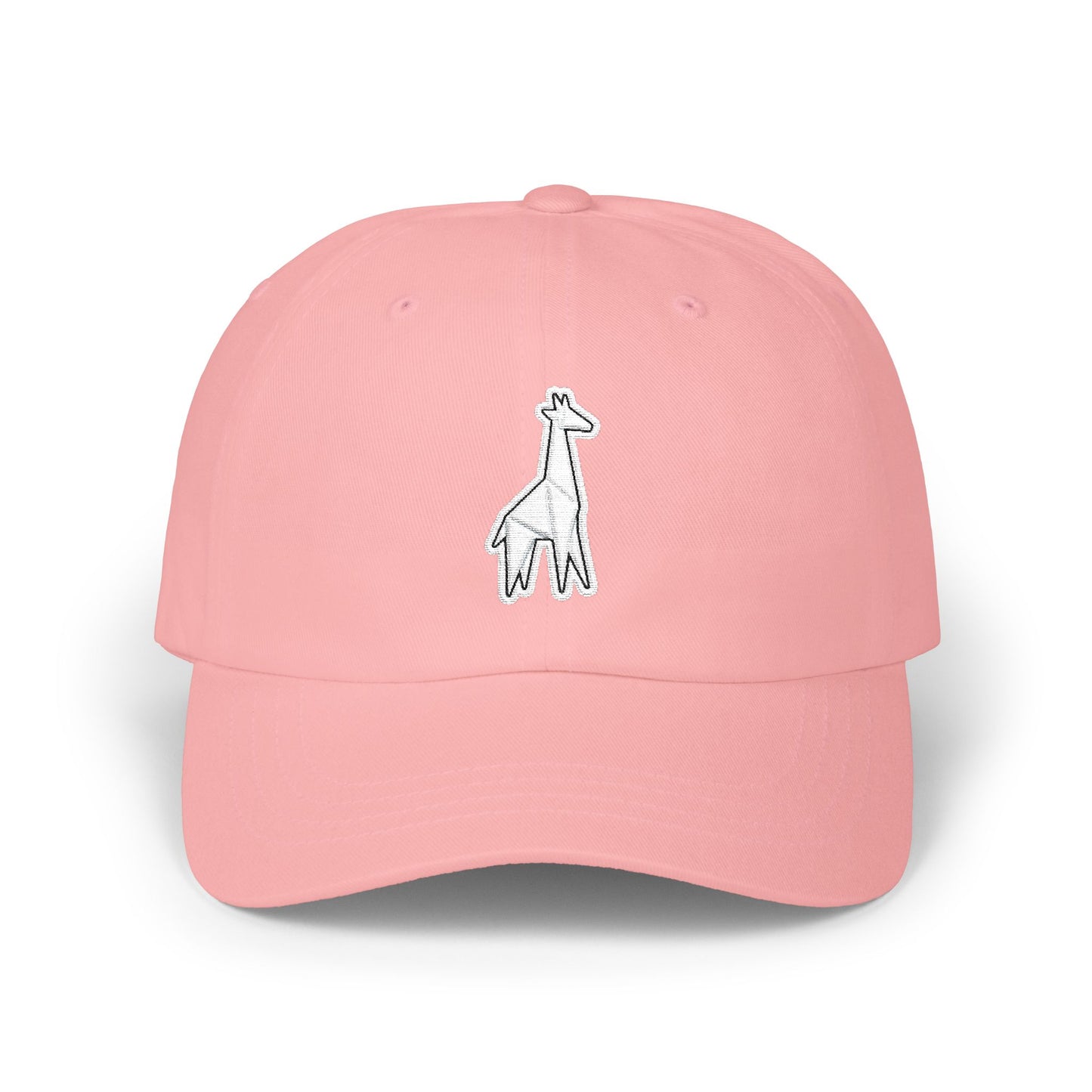 Giraffe Embroidered Dad Cap – Minimal Giraffe Baseball Hat