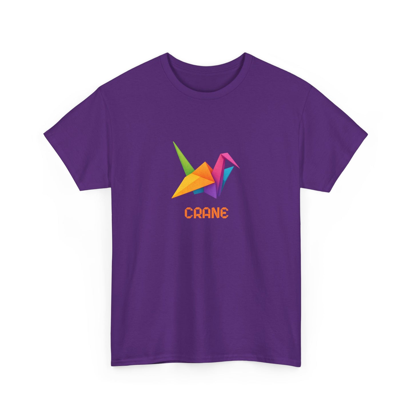 Origami Crane T‑Shirt, Colorful Paper Crane Graphic Tee