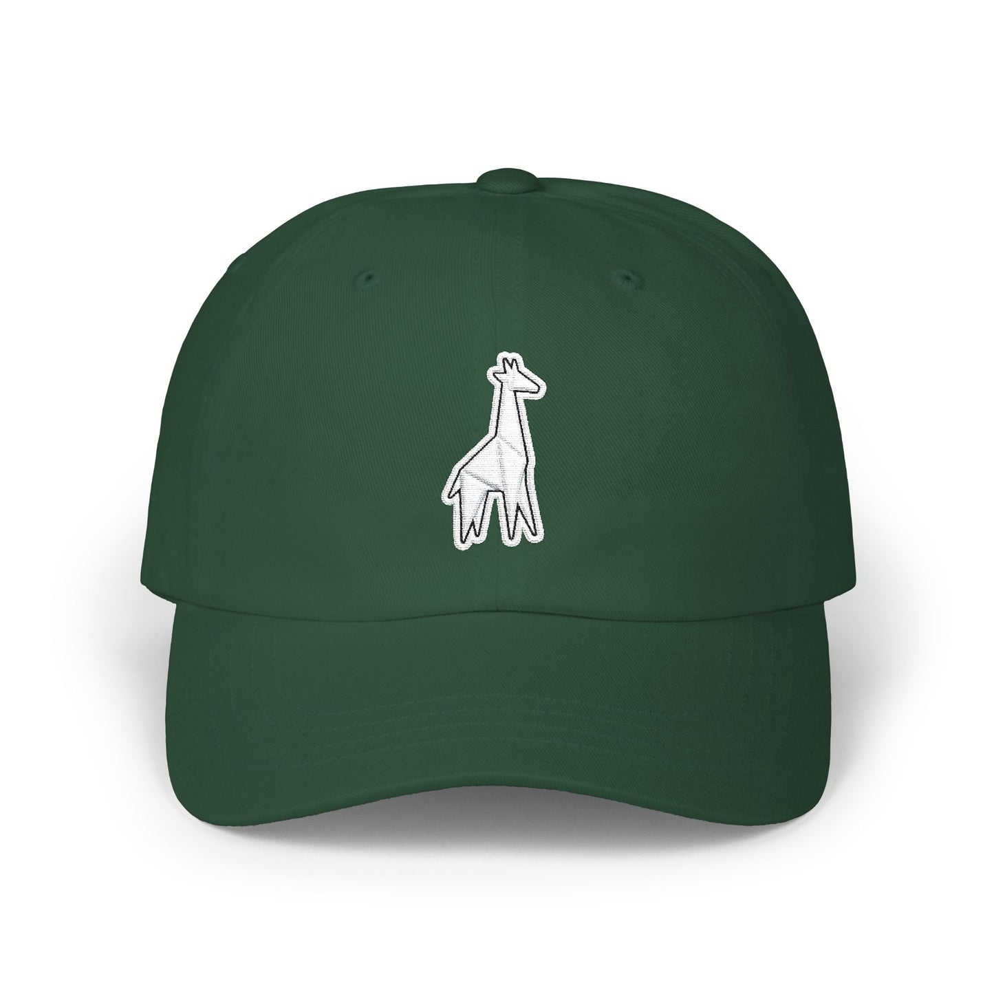 Giraffe Embroidered Dad Cap – Minimal Giraffe Baseball Hat