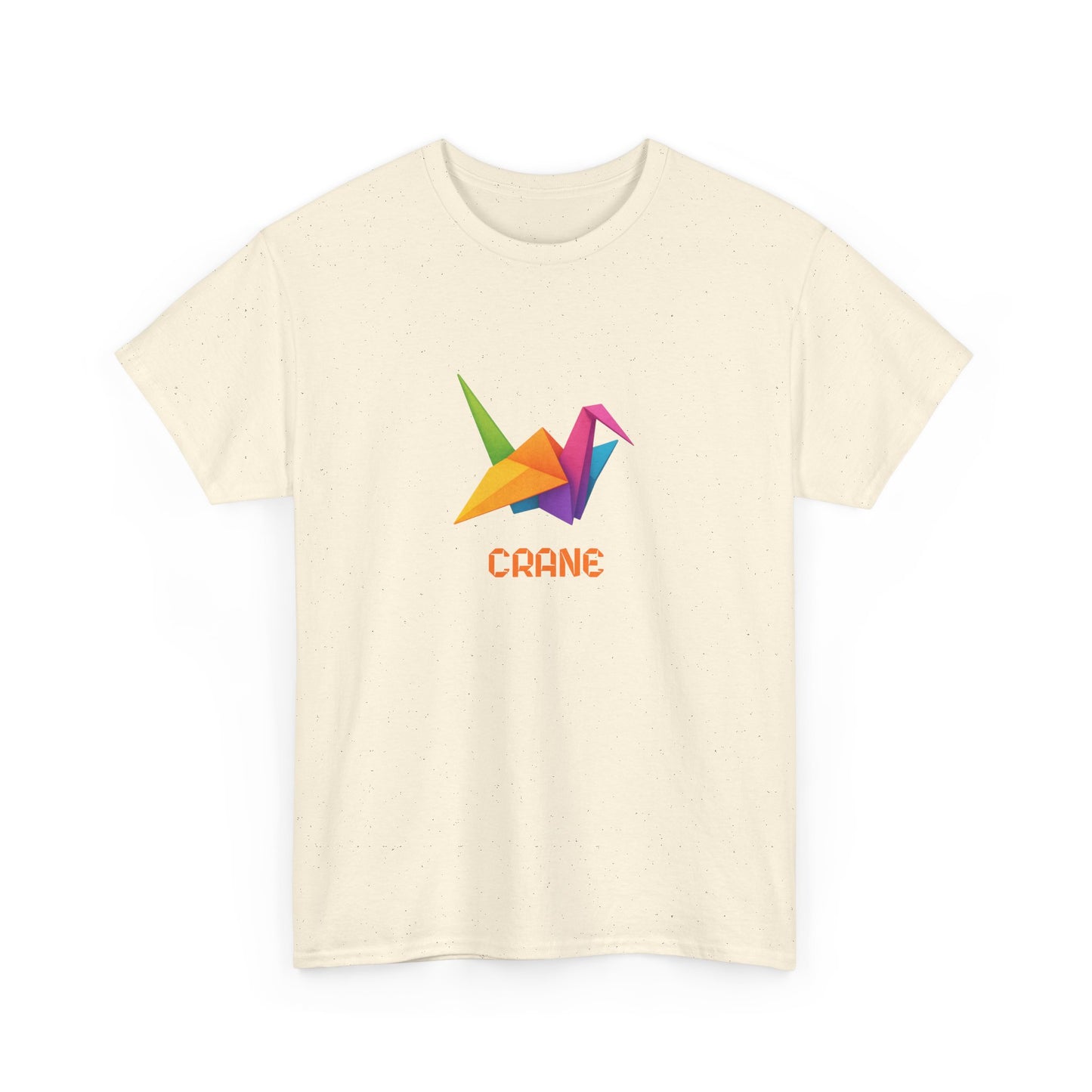 Origami Crane T‑Shirt, Colorful Paper Crane Graphic Tee