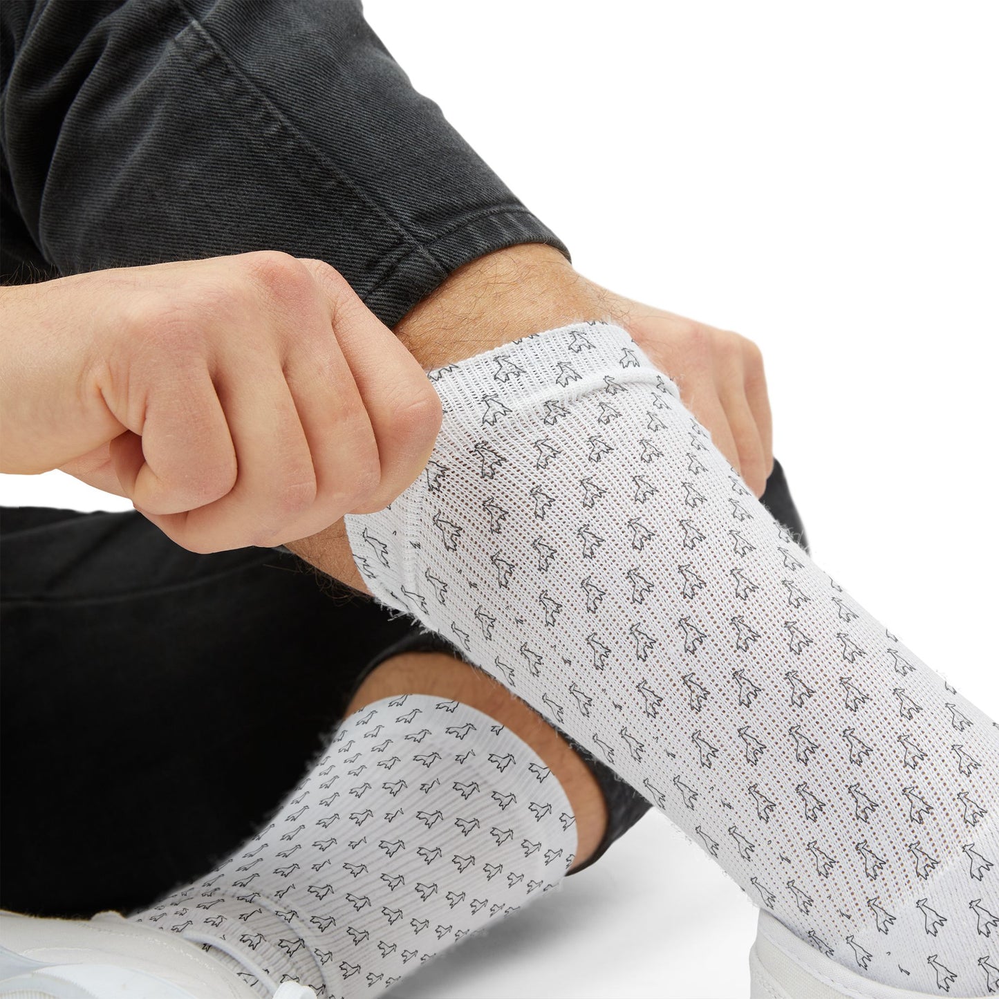 Origami Crane Socks, Crew Socks for Women & Men