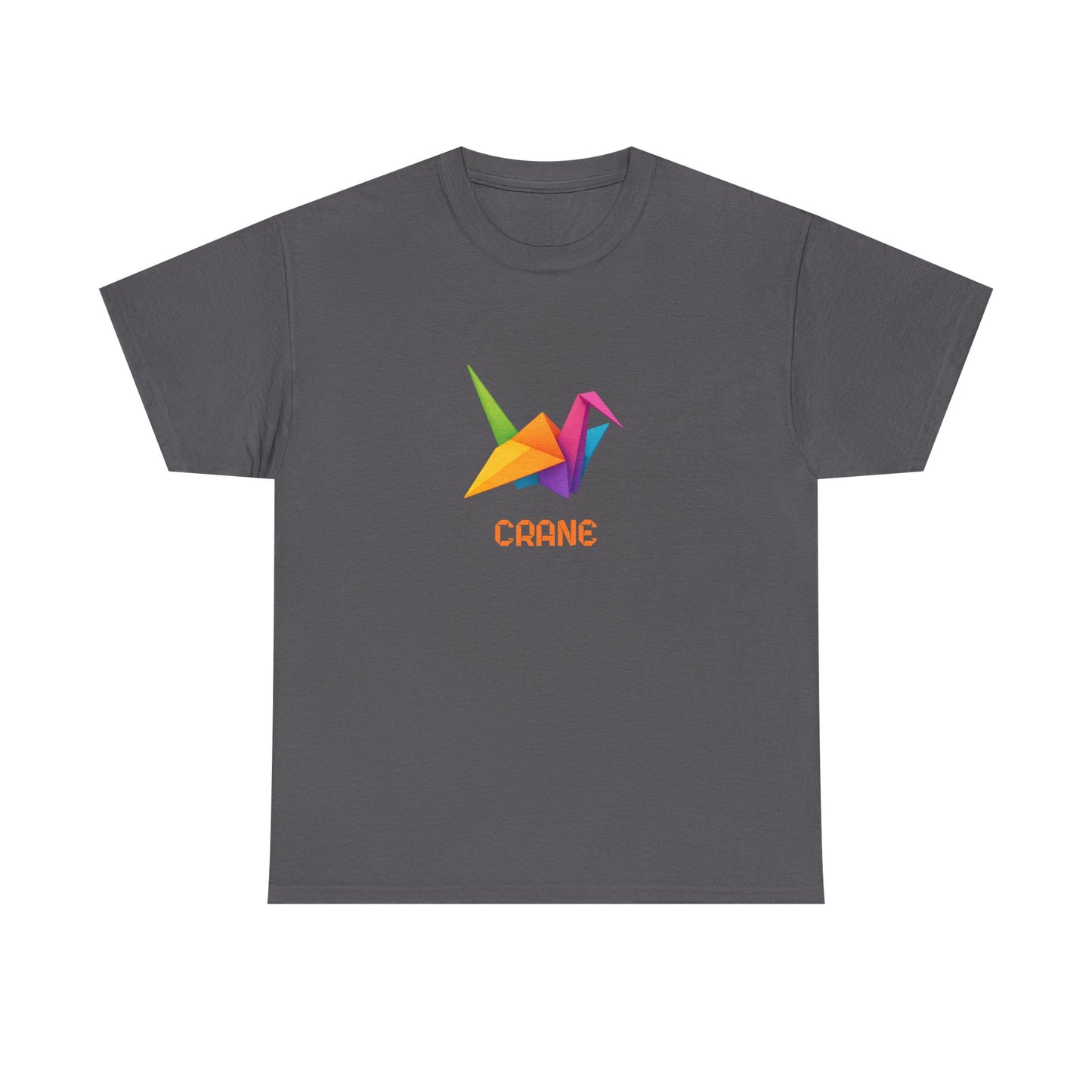 Origami Crane T‑Shirt, Colorful Paper Crane Graphic Tee