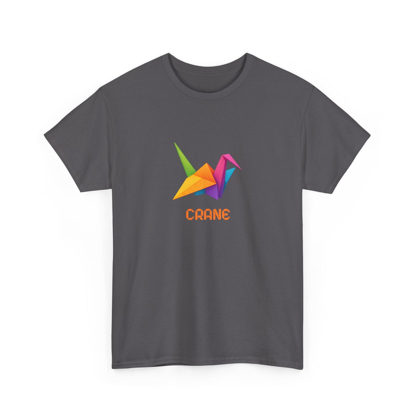 Origami Crane T‑Shirt, Colorful Paper Crane Graphic Tee