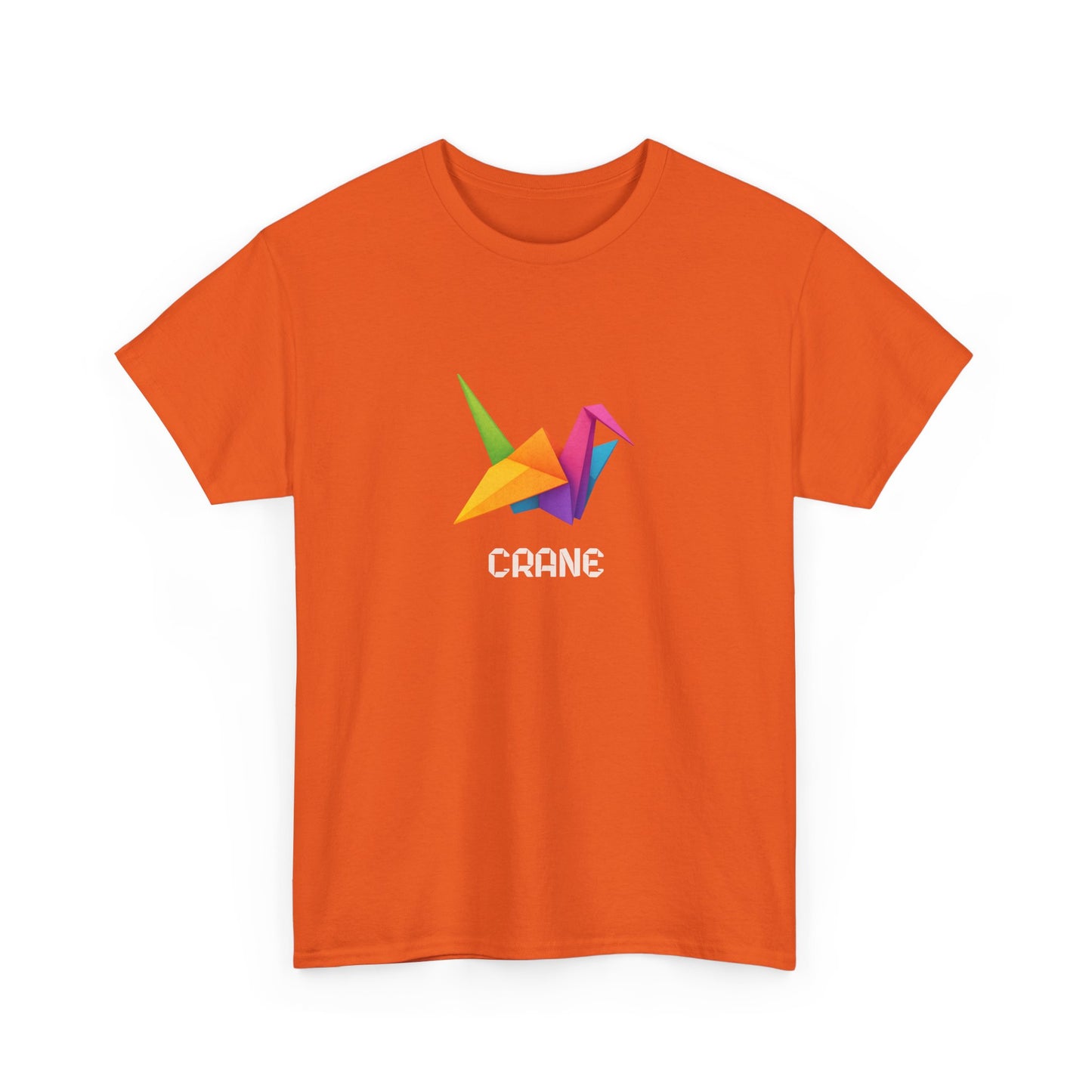 Origami Crane T‑Shirt, Colorful Paper Crane Graphic Tee