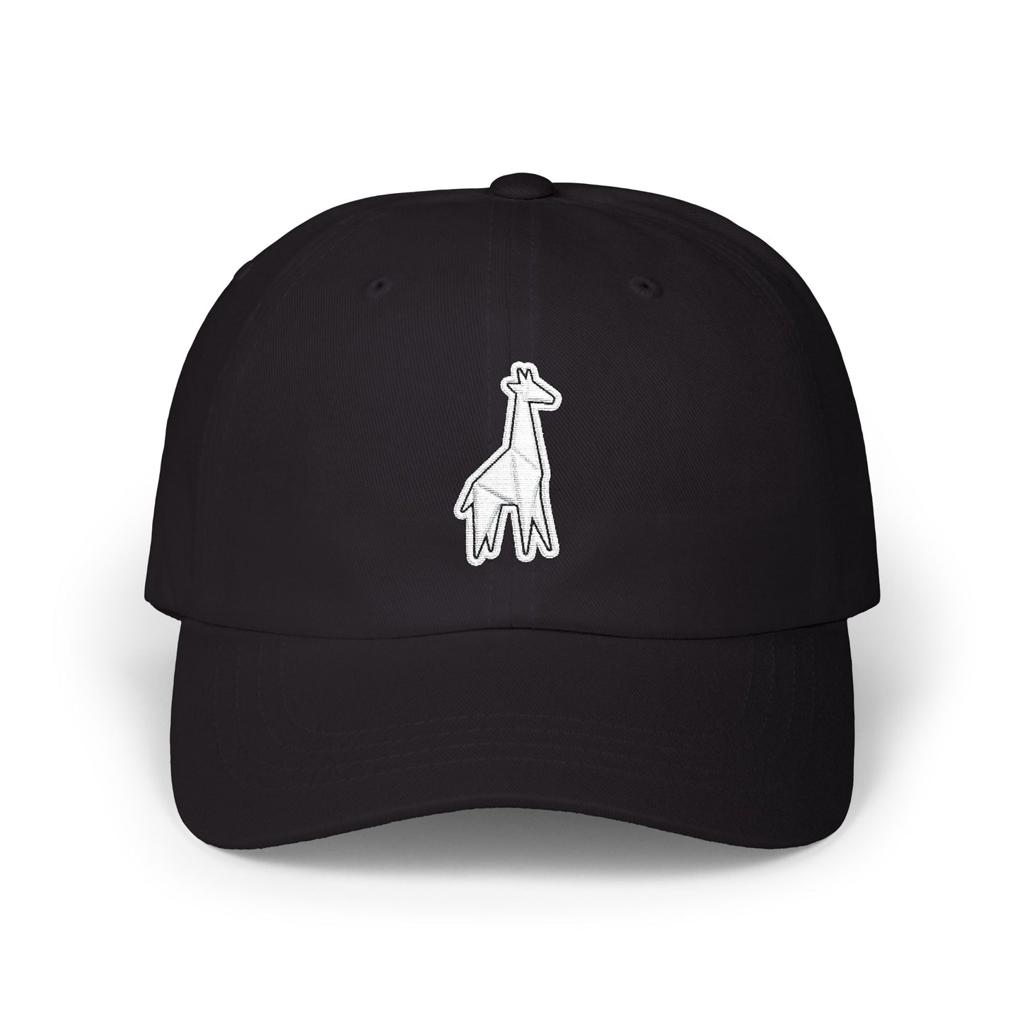 Giraffe Embroidered Dad Cap – Minimal Giraffe Baseball Hat
