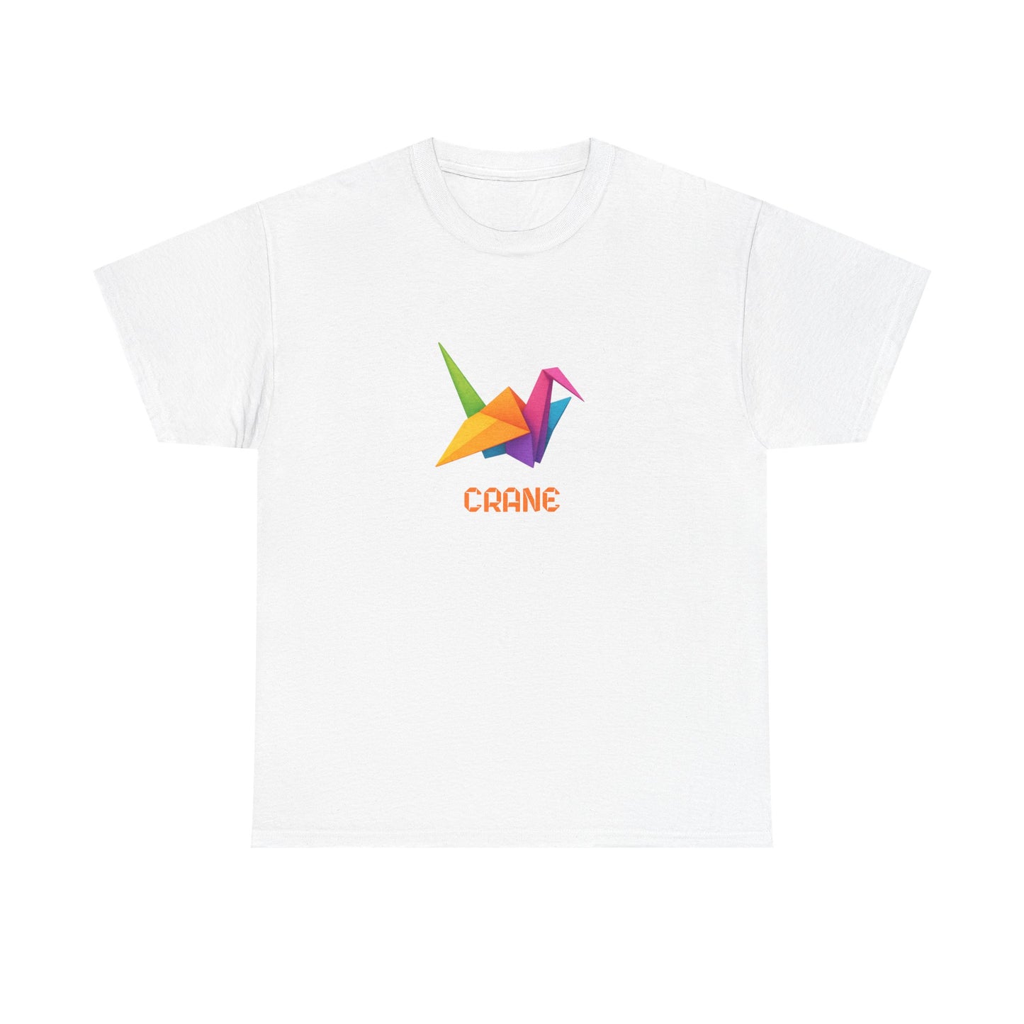 Origami Crane T‑Shirt, Colorful Paper Crane Graphic Tee