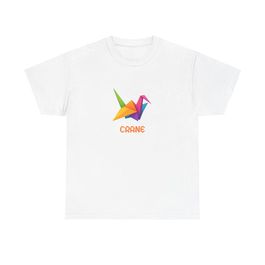 Origami Crane T‑Shirt, Colorful Paper Crane Graphic Tee