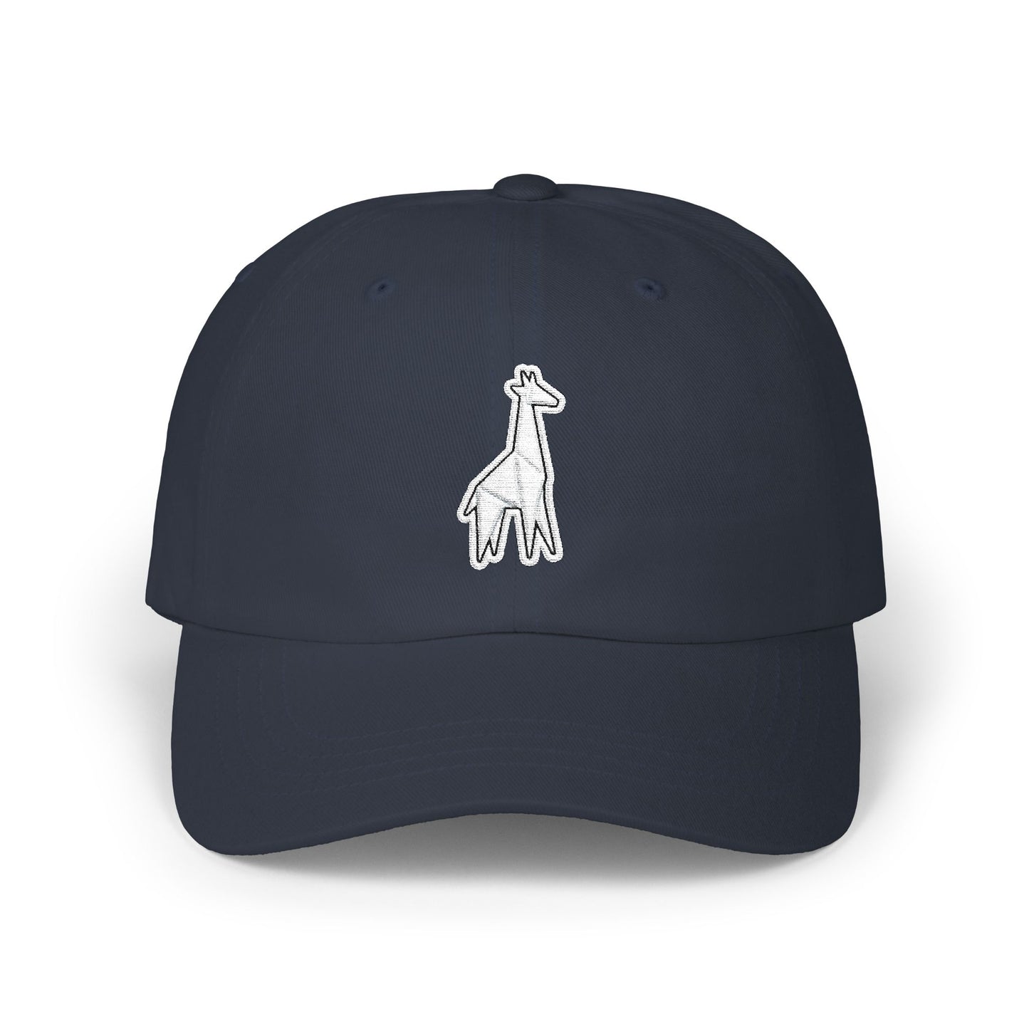 Giraffe Embroidered Dad Cap – Minimal Giraffe Baseball Hat