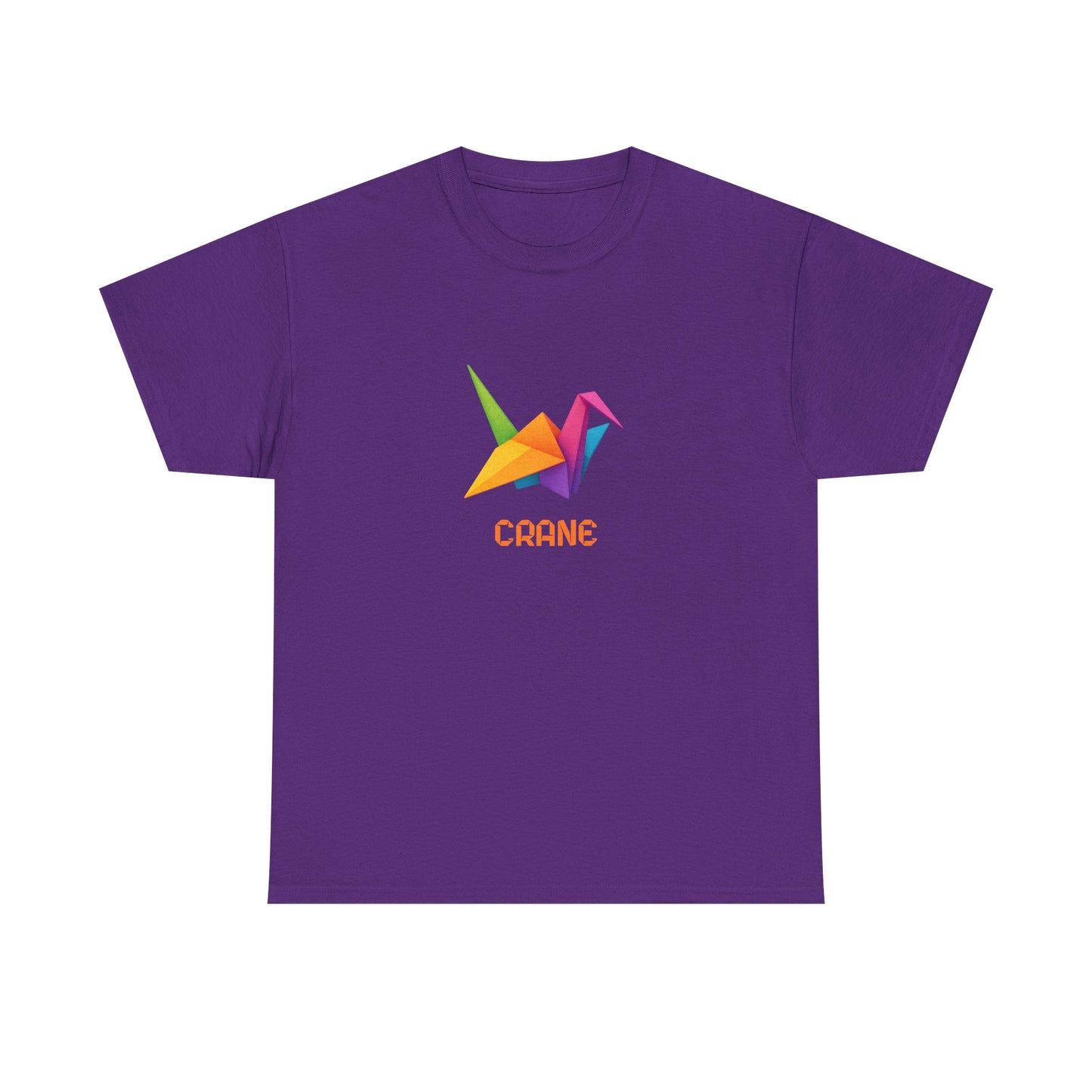 Origami Crane T‑Shirt, Colorful Paper Crane Graphic Tee