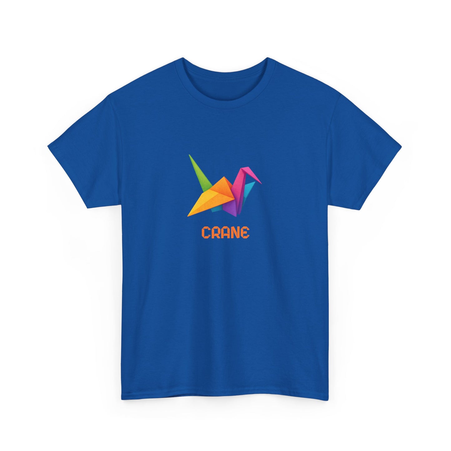 Origami Crane T‑Shirt, Colorful Paper Crane Graphic Tee
