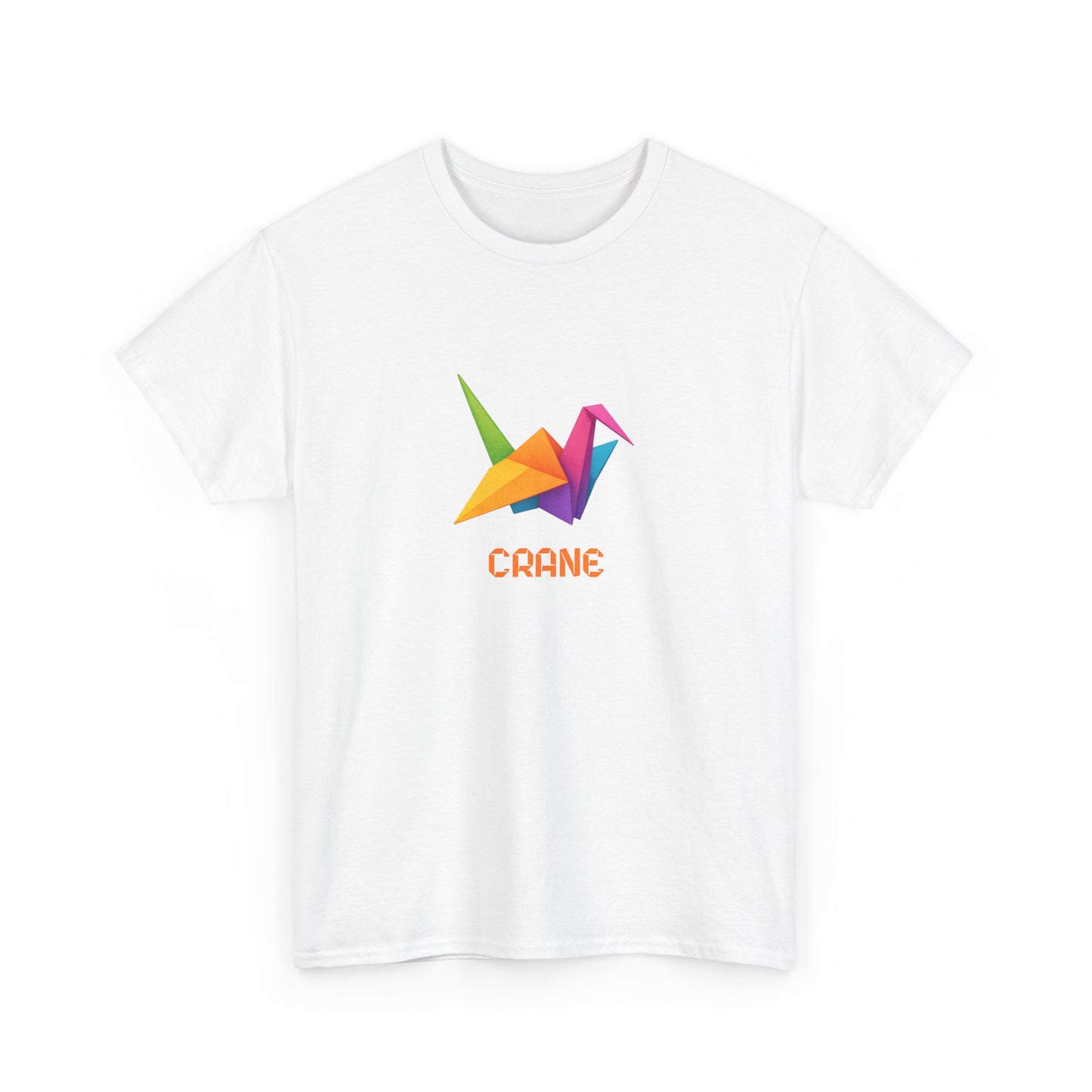 Origami Crane T‑Shirt, Colorful Paper Crane Graphic Tee