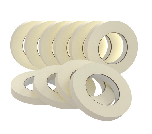 SWRT Masking Tape 0.75 inch x 55 Yards x 10 Rolls (550 Total Yards)