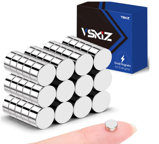 60Pcs Small Magnets, 6x3mm Small Round Magnets